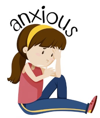 Anxious person